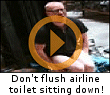 Is it an ''urban legend'' or can you really get stuck to an airline toilet seat if you flush while still sitting down?